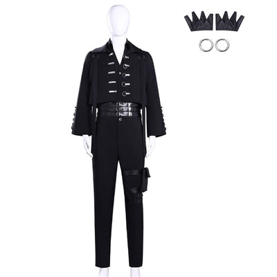Tamon's B-Side Tamon Fukuharaa Black Vest Uniform Cosplay Costume
