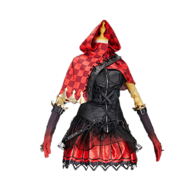 Game Identity V Mechanic Red Riding Hood Tracy Reznik Cosplay Costume