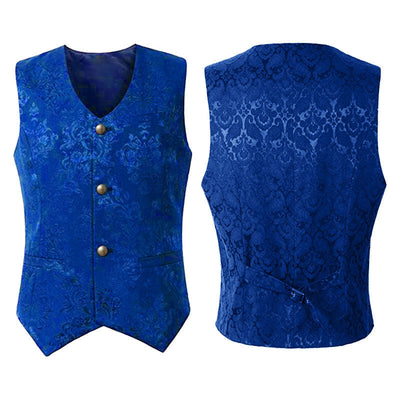 Medieval Retro Men's Short Vest Halloween Cosplay Costumes