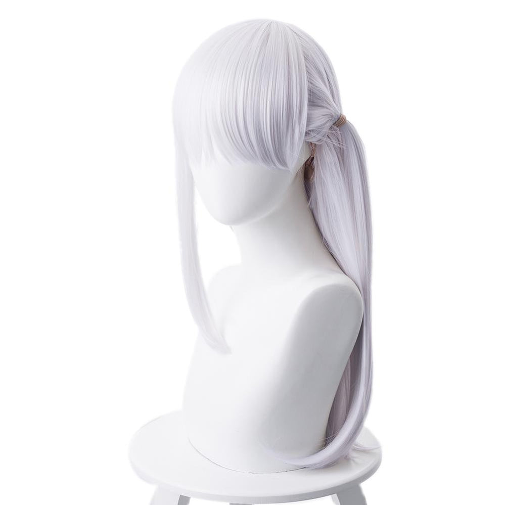 FGO Fate Grand Order Kama 55cm Long Silver Halloween Cosplay Wigs