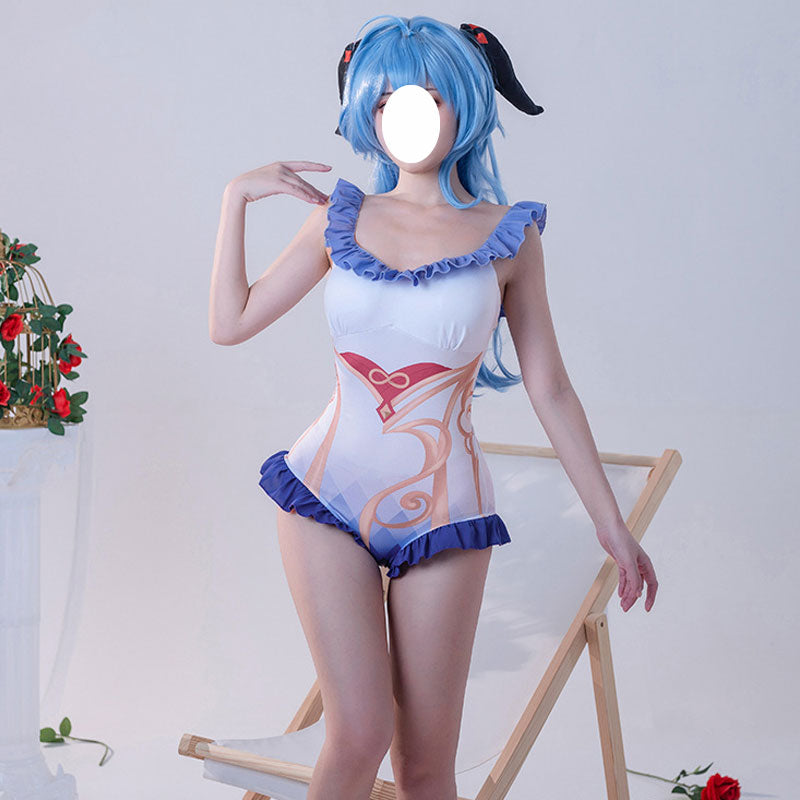 Game Genshin Impact Ganyu Swimsuit Cosplay Costumes