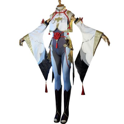 Game Genshin Impact ShenHe Fullsuit Cosplay Costumes