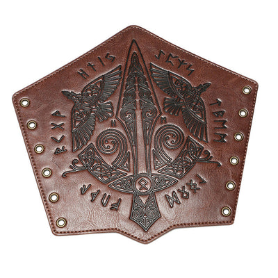Steampunk Retro Embossed Knight Wristbands Cosplay Props