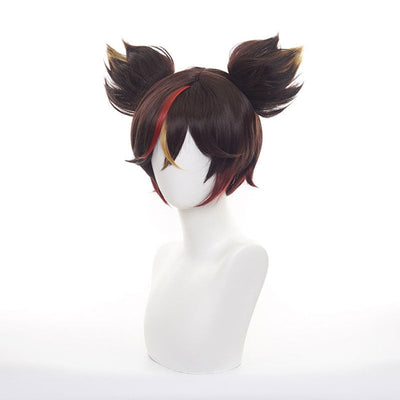 Game Genshin Impact Xinyan Brown Cosplay Wigs
