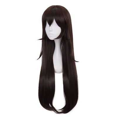 Game Genshin Impact Amber Dark brown Long Cosplay Wigs