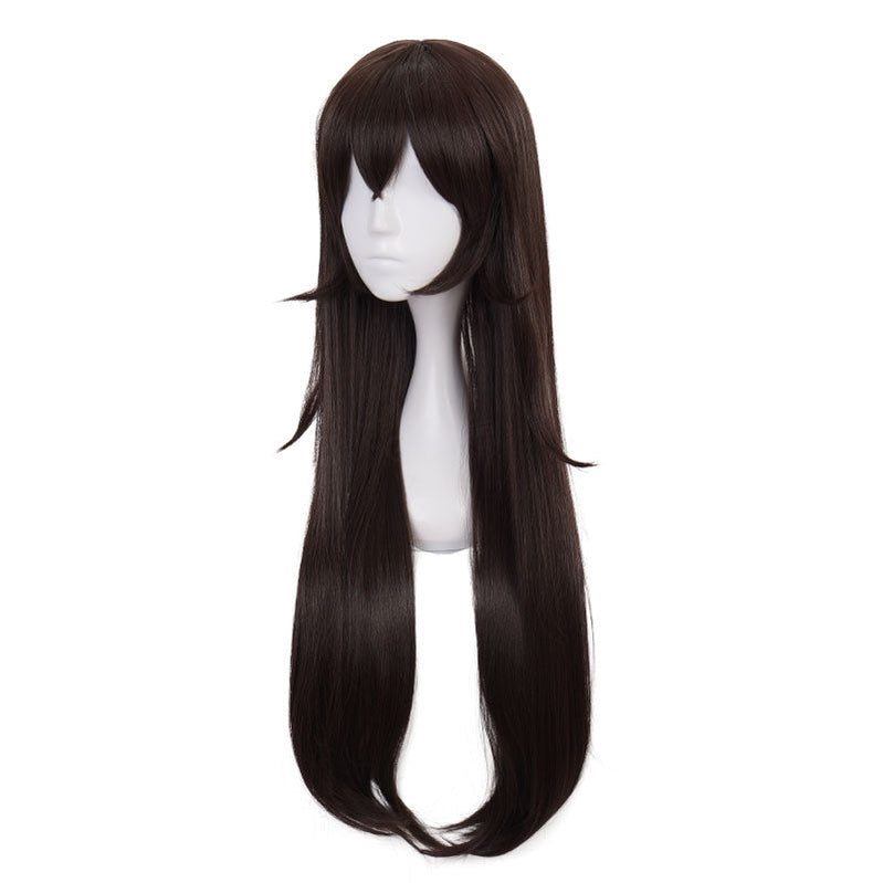 Game Genshin Impact Amber Dark brown Long Cosplay Wigs