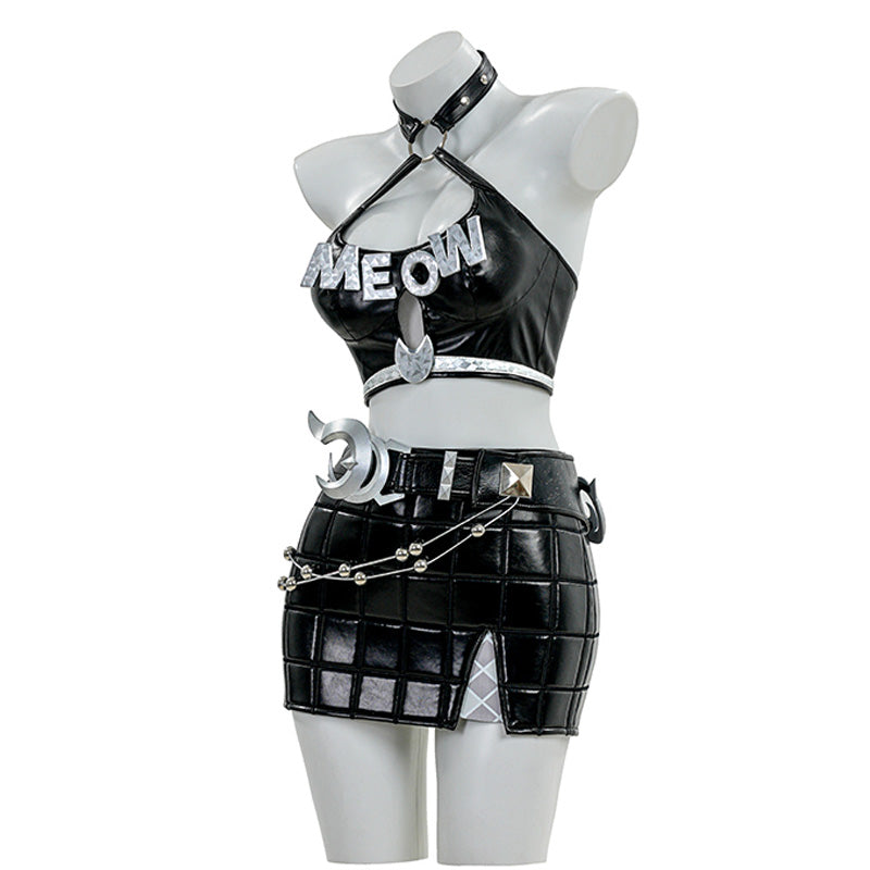 Marvel Rivals Black Cat Urban Predator Skin Cosplay Costume