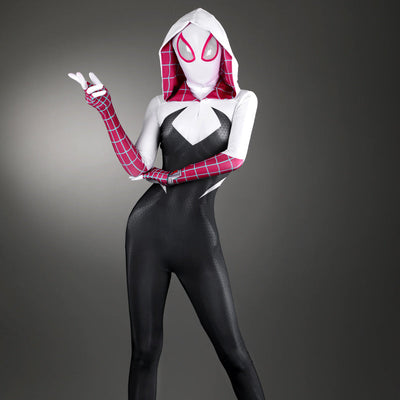 Spider-Man: Across The Spider-Verse Gwen Stacy Jumpsuit Cosplay Costumes