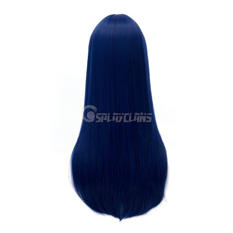 Anime LoveLive! Sonoda Umi Long Dark Blue Cosplay Wigs