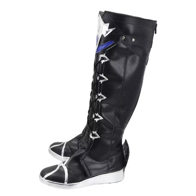 Genshin Impact Flins Black Cosplay Shoes