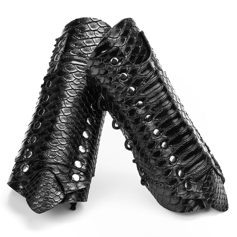 Steampunk Medieval Retro Snake Pattern Wristband Cosplay Props
