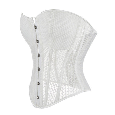 Retro Court Style Breathable Mesh Bra with Herringbone Fit Cosplay Costumes