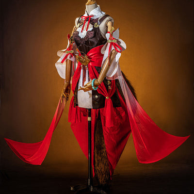 Game Honkai: Star Rail Tingyun Cosplay Costumes With Tail