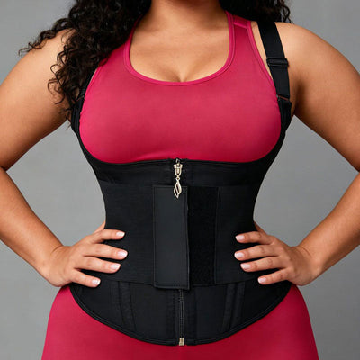 Waist Trainer for Women, Tummy Control Sports Girdle, Workout Body Shaper with Adjustable Shoulder Strap