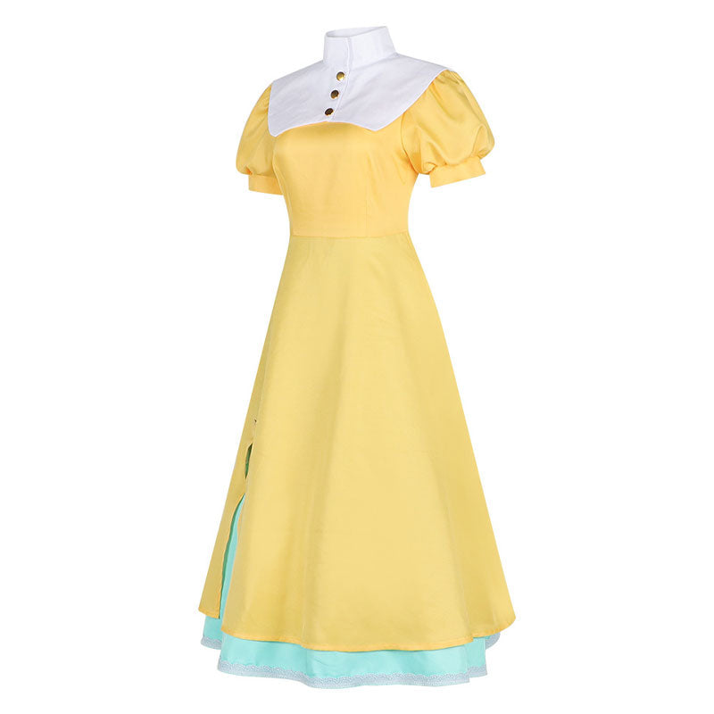 Cardcaptor Sakura Tomoyo Daidouji Yellow Dress  Cosplay Costumes