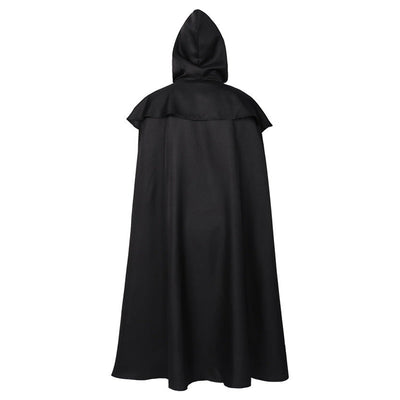 Medieval Retro Gothic Long Halloween Cape with Hood Cosplay Costumes