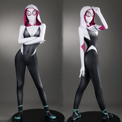 Marvel Spider-Man: Into the Spider-Verse Gwen Stacy Cosplay Costumes