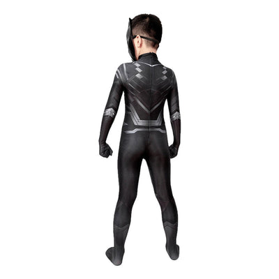 Anime Black Panther Children Jumpsuit Cosplay Costume