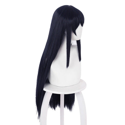 Anime High-Rise Invasion Yuri Honjo Long Dark Blue Cosplay Wigs