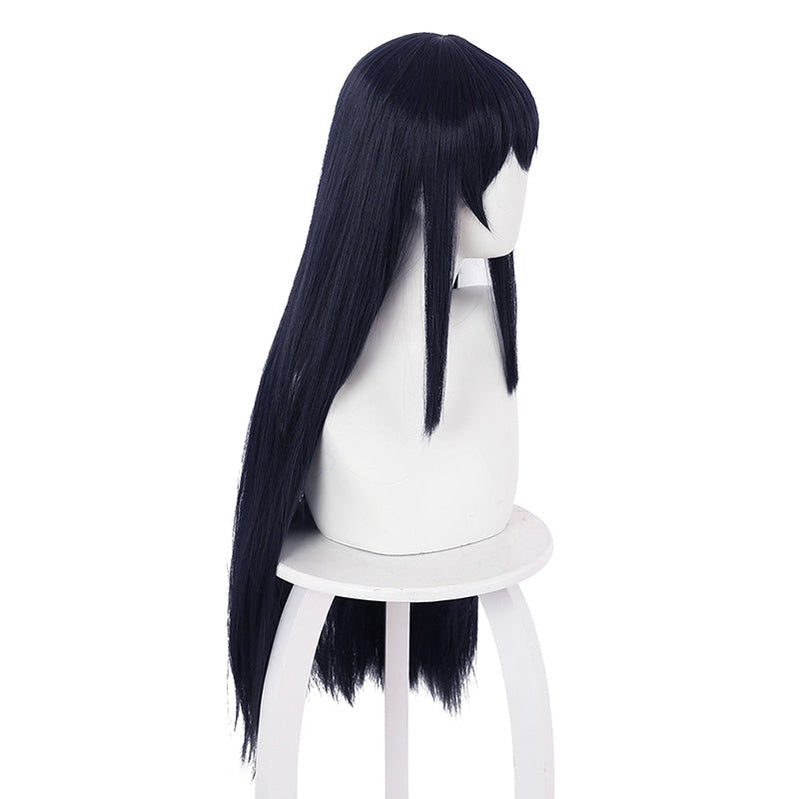 Anime High-Rise Invasion Yuri Honjo Long Dark Blue Cosplay Wigs