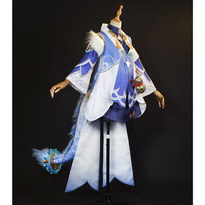 Honkai: Star Rail Bailu Cosplay Costume With Free Gourd Props