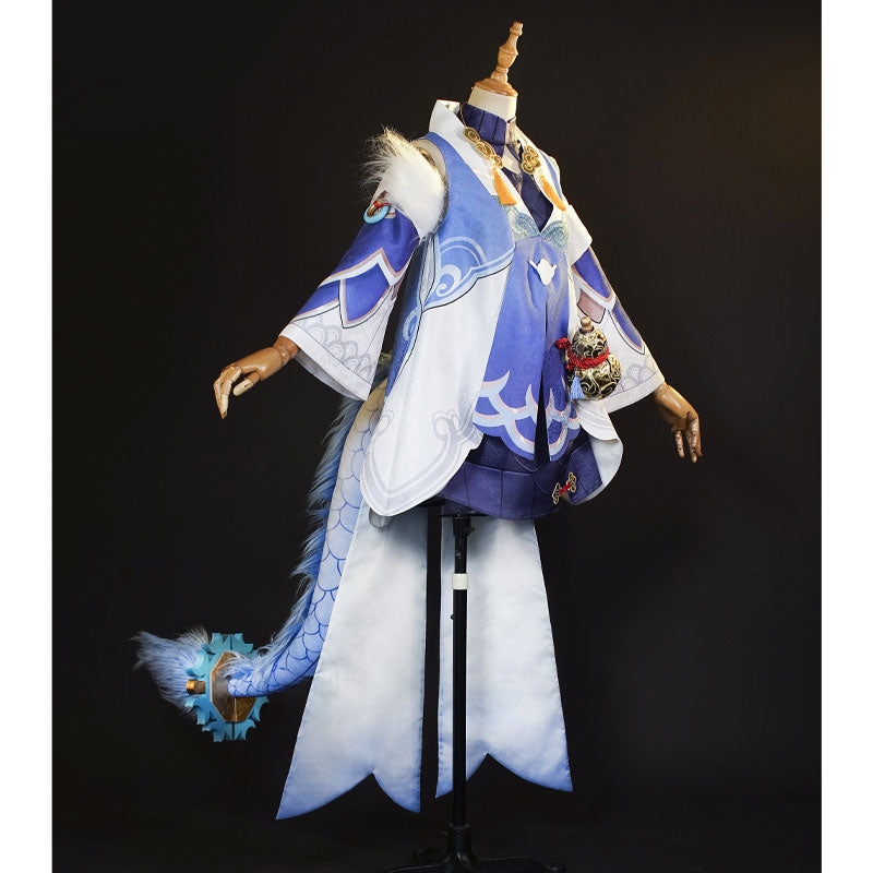 Honkai: Star Rail Bailu Cosplay Costume With Free Gourd Props