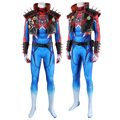 Marvel Rivals Spider-Punk 2099 Spider-Man Cosplay Costumes