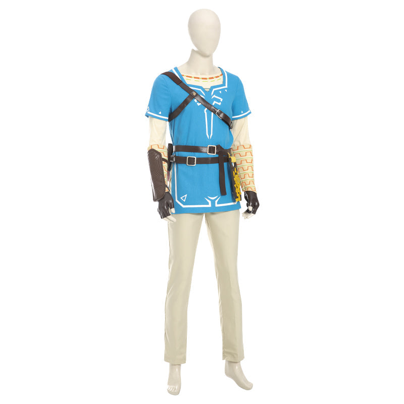 Game The Legend of Zelda: Breath of the Wild Link Fullset Cosplay Costumes