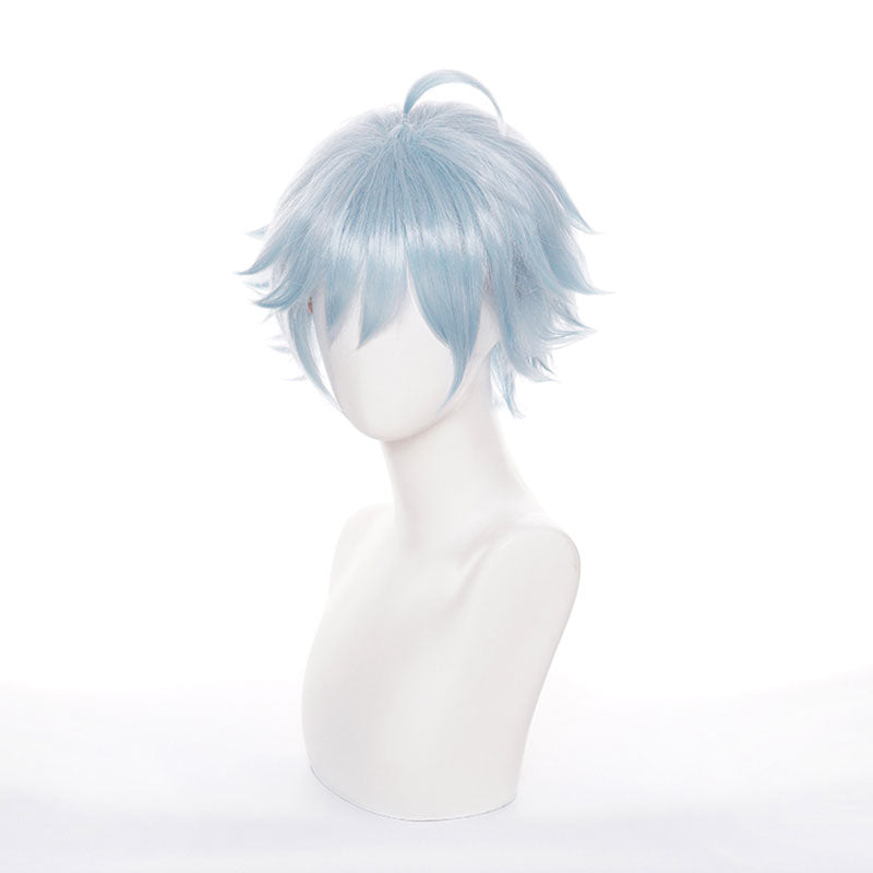 Game Genshin Impact Chongyun Light Cyan Halloween Cosplay Wigs