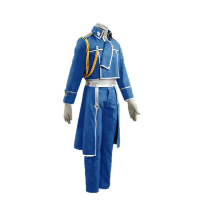 Anime Fullmetal Alchemist Roy Mustang Army Cosplay Costume