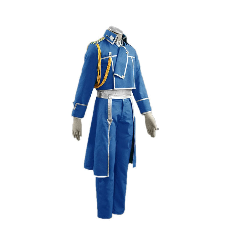 Anime Fullmetal Alchemist Roy Mustang Army Cosplay Costume