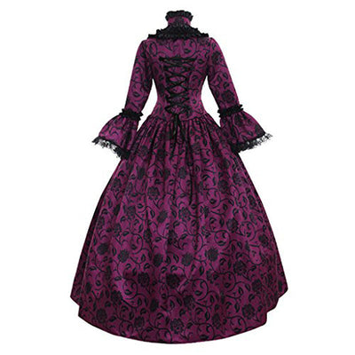 European Retro Victorian Court Style Women's Evening Dress Cosplay Costumes