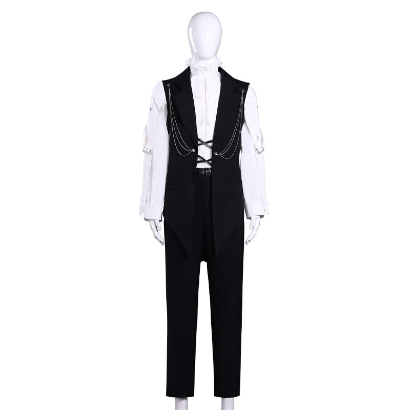 Tamon's B-Side Ori Sakaguchi Black Vest Uniform Cosplay Costume