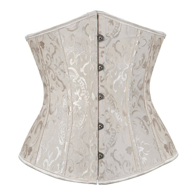 Corset Women‘s Brocade Underbust Boned Corsets Bustier Waist Trainer