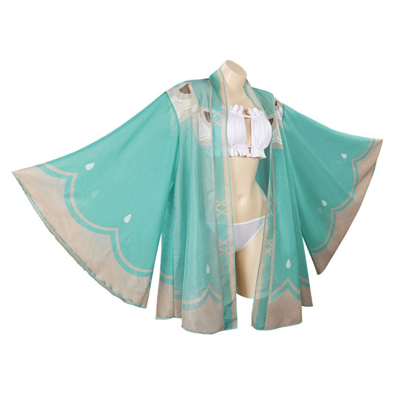 Game Genshin Impact Venti Gradient Barbatos Swimsuit Cosplay Costumes