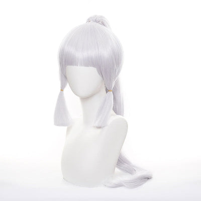 Game Genshin Impact Kamisato Ayaka Silver Purple Cosplay Wigs