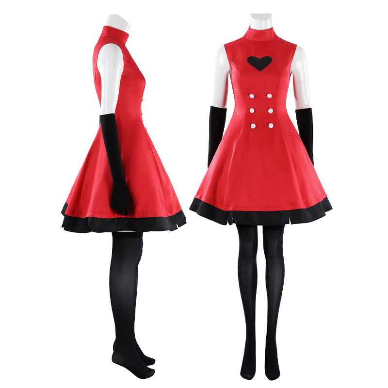 Hazbin Hotel Charlie Morningstar Red Dress Cosplay Costumes