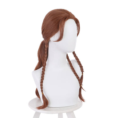 Moive Black Widow Natasha Romanoff Brown Ponytail Braid Cosplay Wigs
