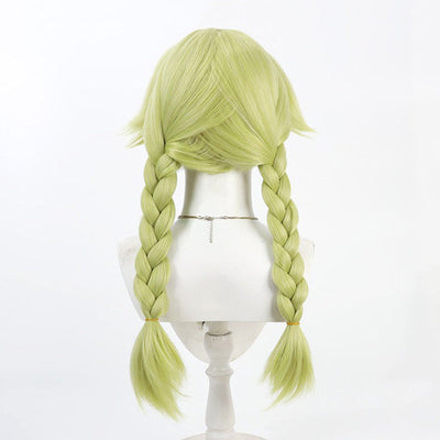 Dr.stone Nikki Hanada Double Braids Cosplay Wigs