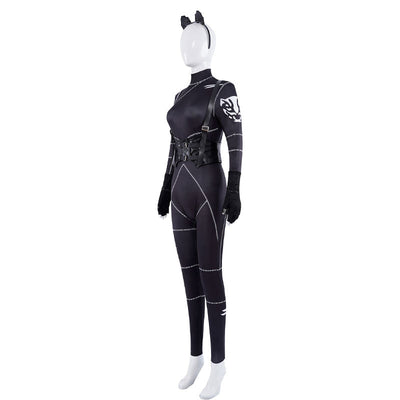 The Addams Family Wednesday Cat Suit Cosplay Costumes