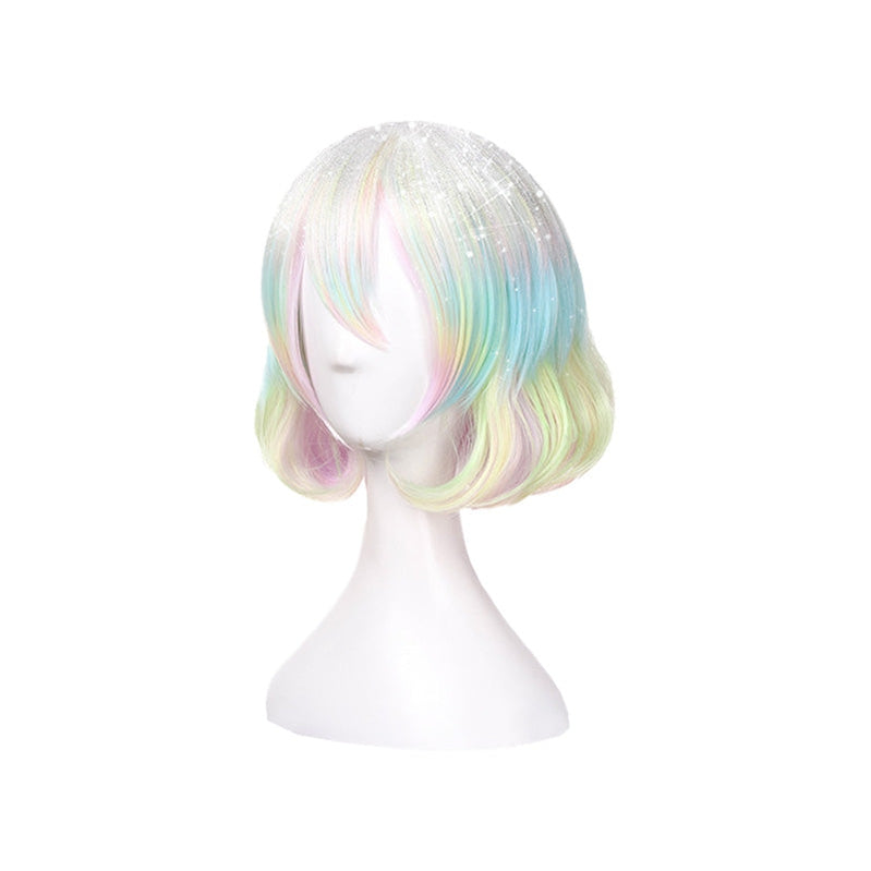 Anime Land of the Lustrous Diamond Short Colorful Cosplay Wigs