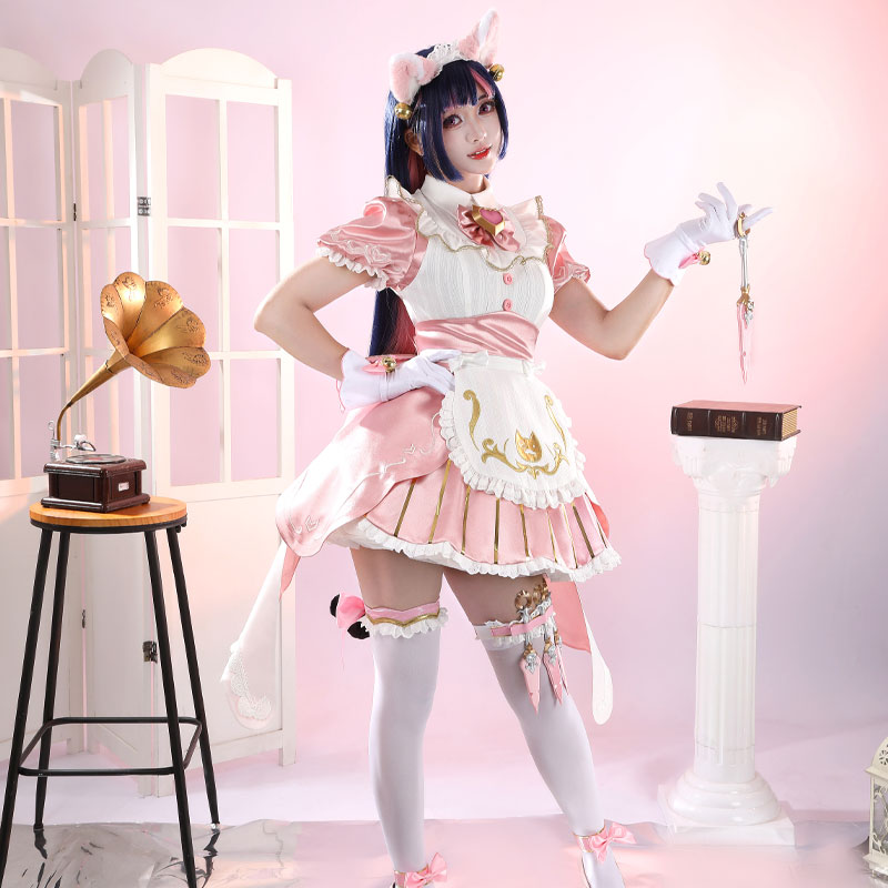 Overwatch Featured Shop Bundle: Nyan Café Kiriko Cosplay Costumes