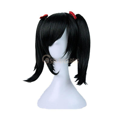 Anime LoveLive! Yazawa Nico Long Black Cosplay Wigs