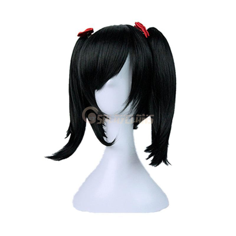Anime LoveLive! Yazawa Nico Long Black Cosplay Wigs