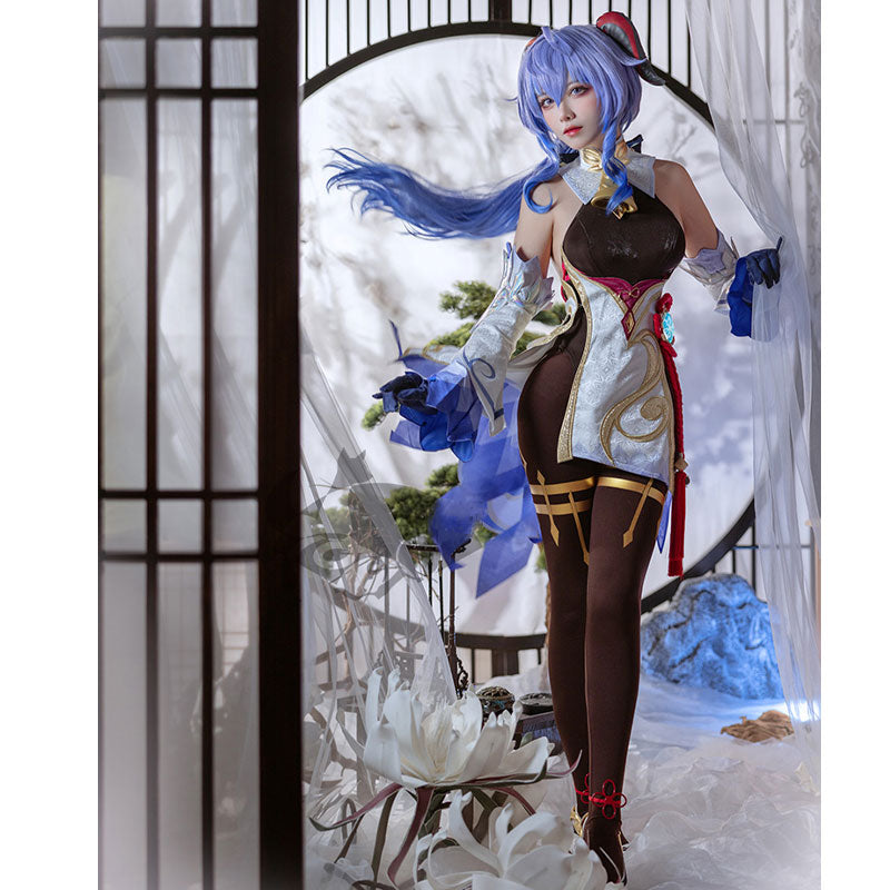 Game Genshin Impact Ganyu Fullset Cosplay Costume