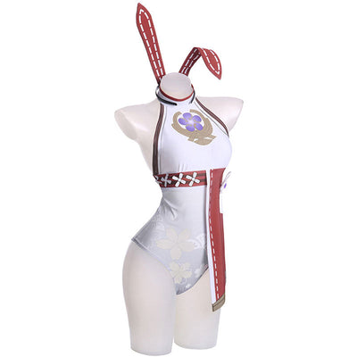 Game Genshin Impact Yae Miko Bunny Girl Cosplay Costumes