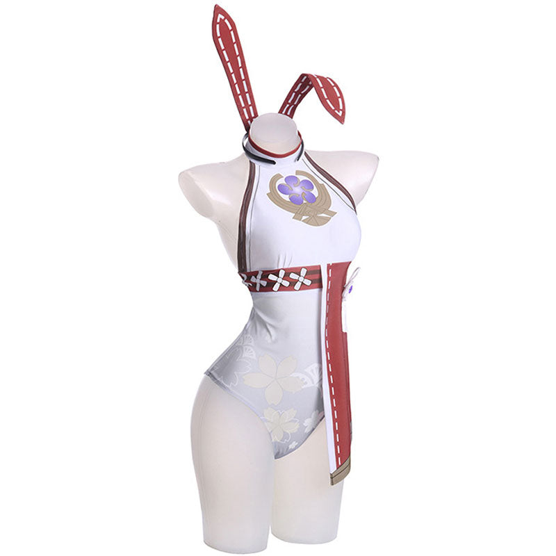 Game Genshin Impact Yae Miko Bunny Girl Cosplay Costumes