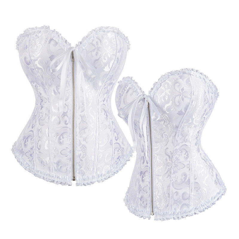 Court-styletro Z Reipper Jacquard Bustier Waist-cinching Corset Cosplay Costumes