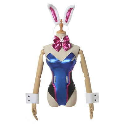 Game Overwatch D.Va Hana Song Bunny Girl Cosplay Costumes