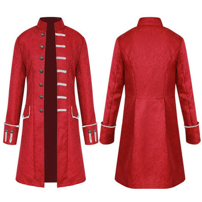 European Style Fashion Steampunk Retro Men's Stand Collar Uniform Cosplay Costumes